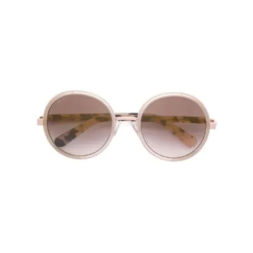 Jimmy Choo Acetate Metal Irregular Shape Sunglasses Men's Pink