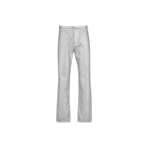 FERRAGAMO Metallic-finish Cotton Trousers