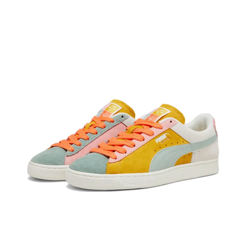 PUMA Icons Of Unity Anti Slip Wear Resistant Low Top Skateboard Shoes Men's Warm White Yellow-2