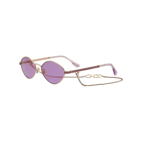 Jimmy Choo Titanium Hardware Accessories Irregular Shape Sunglasses Men's Gold