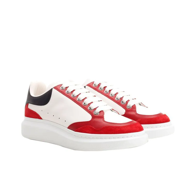 Alexander McQueen Cushioning Anti-Slip And Wear-Resistant Low-Top Casual Shoes Men's White Red-2