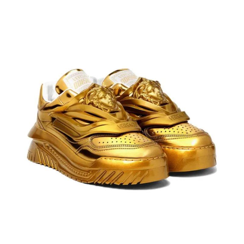 VERSACE JEANS ODISSEA Low Top Casual Shoes Women's Gold-2