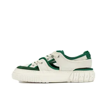 Both Low-Top Skateboard Shoes Women's White Green