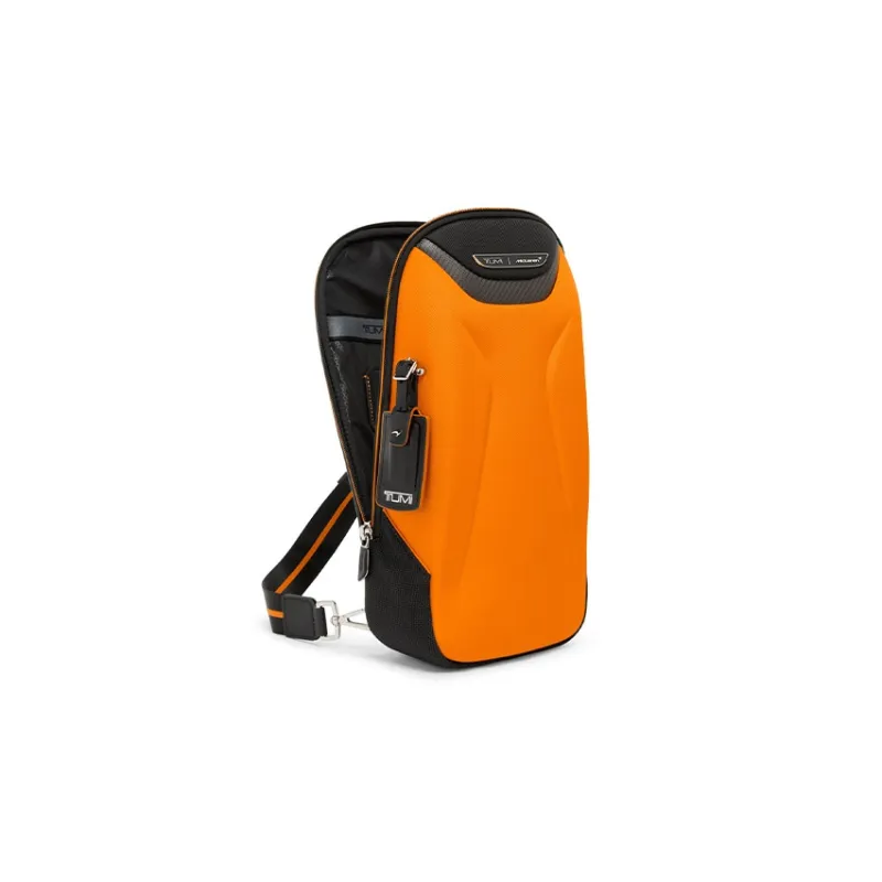 TUMI McLaren Collaboration Fabric Fanny Pack Chest Bag Shoulder Bag Men's Papaya Color-2