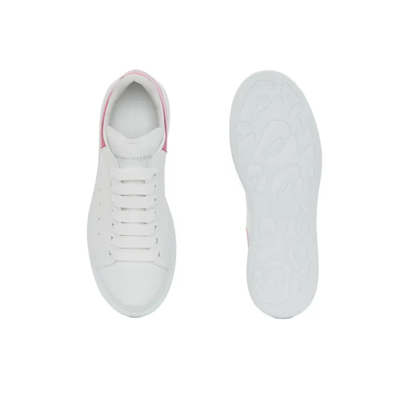 Alexander McQueen Oversized Sneaker 'White Pink Metallic' Women's-4