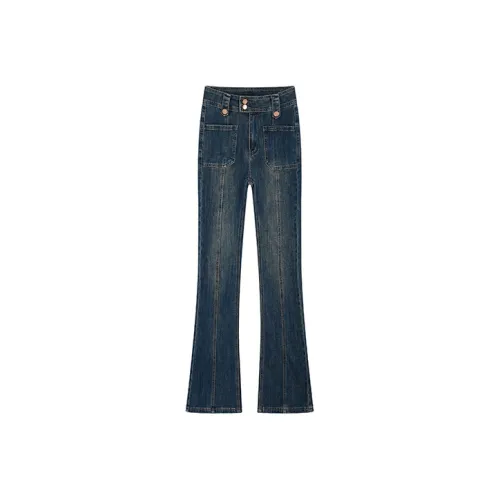 MINCOCROSEPEPPAR Jeans Women's Nappa Beige/Blue