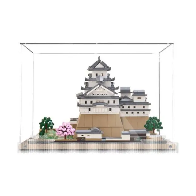 KGBOX Himeji Castle WAVE Foam Sole Acrylic Display Case Dust Cover Storage Box Model Accessories-4