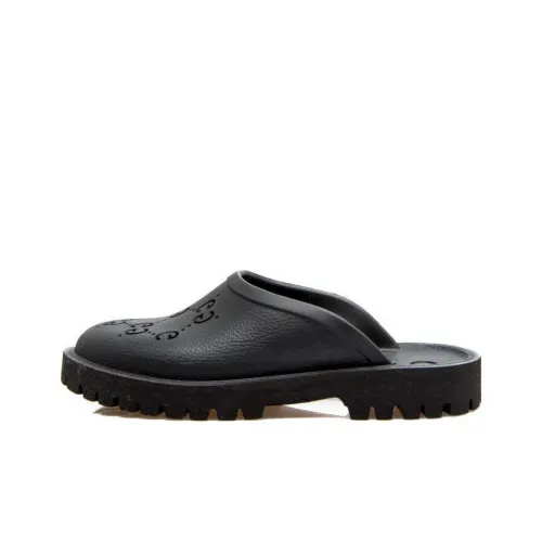 GUCCI Slip On Sandal 'Cut Out Monogram - Black'