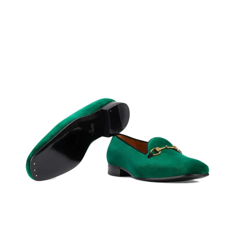 GUCCI Horsebit Men's Casual Shoes Men Low Top Green-5