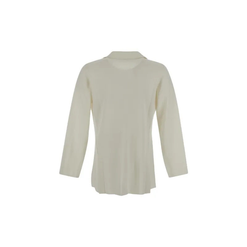 LARDINI Brooch detail Wool Blazer-1