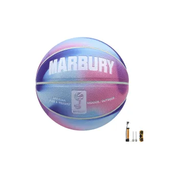 MARBURY PU Basketball Pink Blue Size 7 Ball Competition Training Unisex