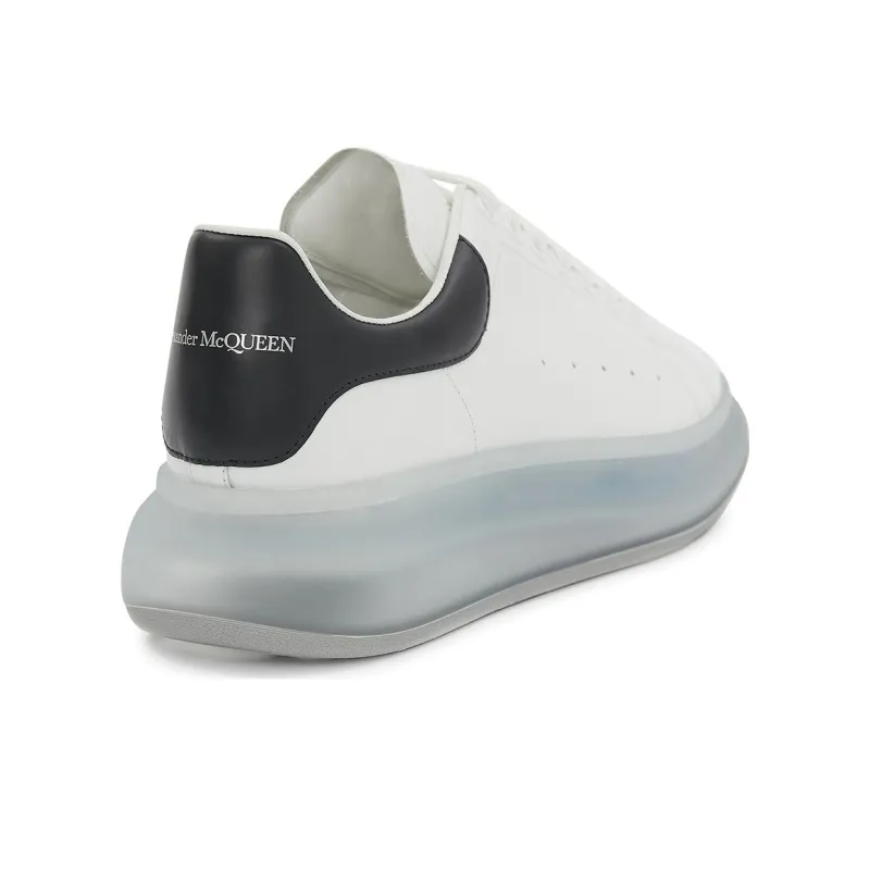 Alexander McQueen Oversized Clear Sole White Navy Blue-3
