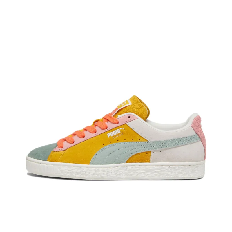 PUMA Icons Of Unity Anti Slip Wear Resistant Low Top Skateboard Shoes Men's Warm White Yellow-0