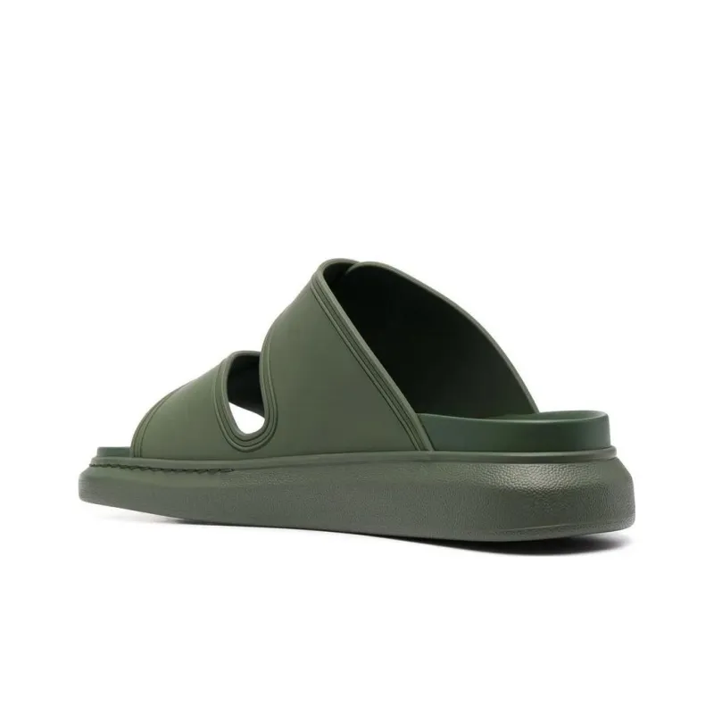 Alexander McQueen Hybrid Double Buckle Sandal Khaki-3