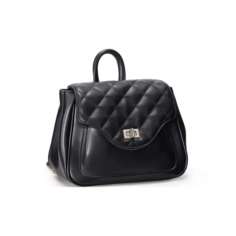 UNITE STAR PU Chain Bag Backpack Small Size Women's Black-2