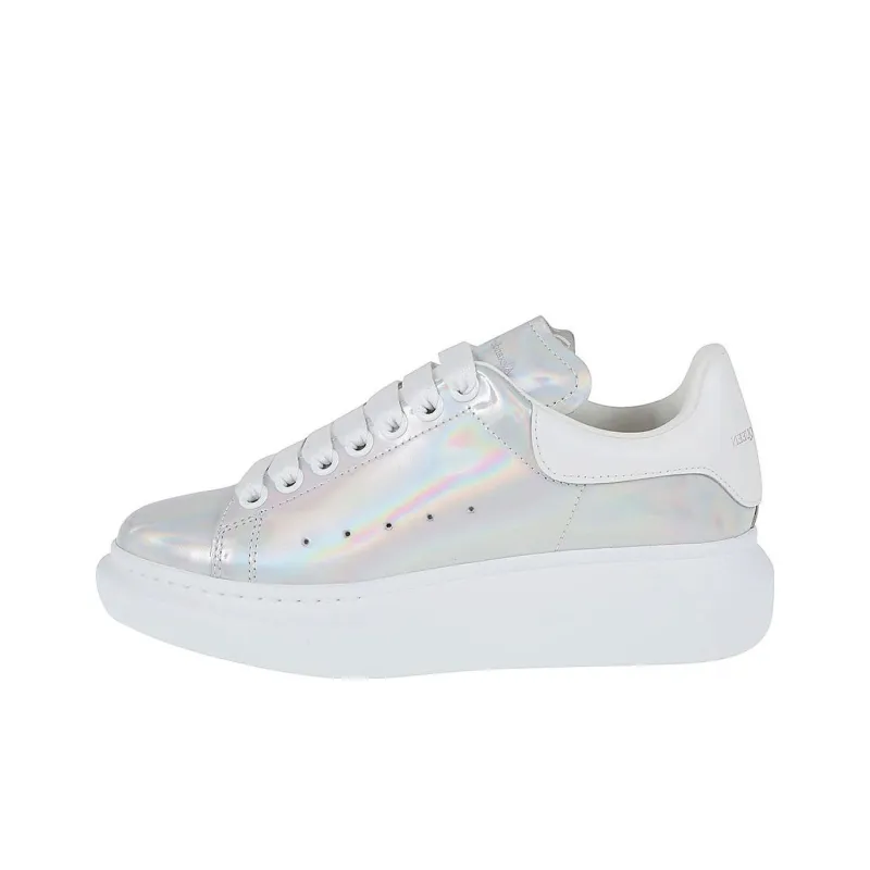 Alexander McQueen Oversized Sneakers 'White Iridescent' Women's-0
