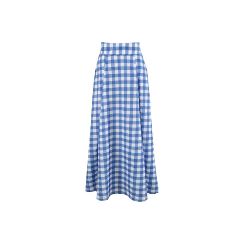 CLOUD SEASON Casual Long Skirts Women's Blue