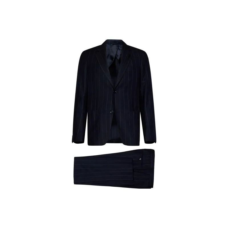 LARDINI Single breasted Pinstripe Suit-3