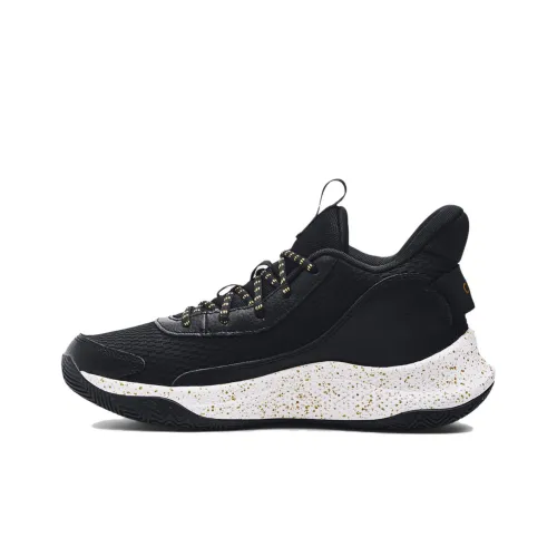 Under Armour Curry 3 Slip Resistant Breathable Mid Top Basketball Shoes Men's Black
