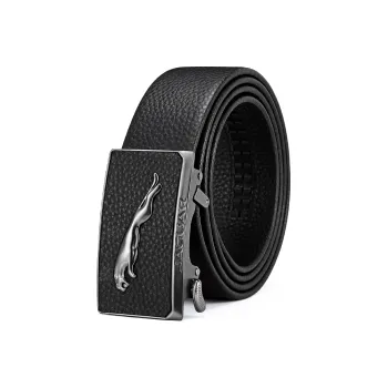 JAGUAR Casual Youth Cow Leather Leather Belts Men's Width  3.5cm
