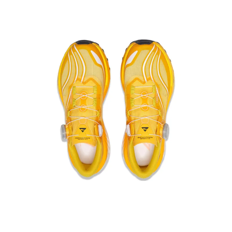 LiNing Dilu Cushioned Slip-Resistant Low-Top Trail Running Shoes Women's Chrome-Gold-3