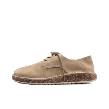 Birkenstock Low Top Skateboard Shoes Unisex Light Brown Narrow