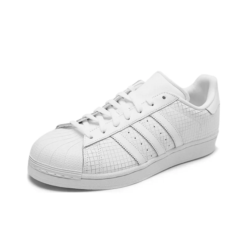 Adidas Superstar 'Scored Leather Triple White'-2