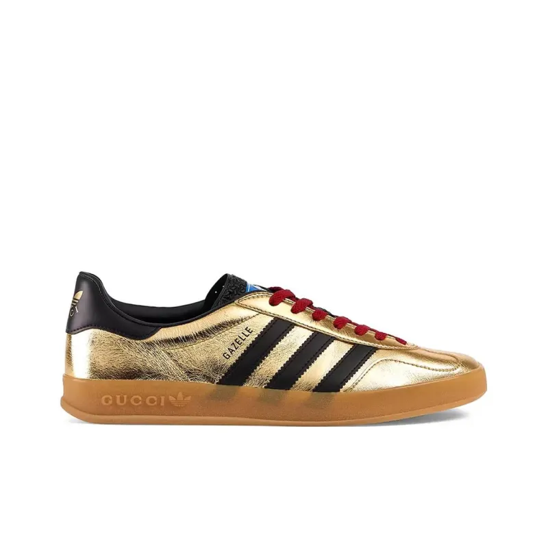 Adidas X GUCCI Gazelle Low Sneakers Golden Women's-1