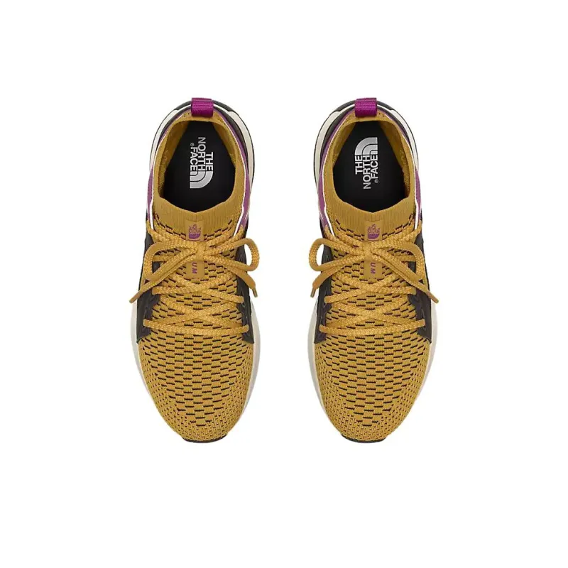 THE NORTH FACE Hypnum Luxe Cushioned Slip Resistant Mid Top Running Shoes Women's Ginger Yellow-1