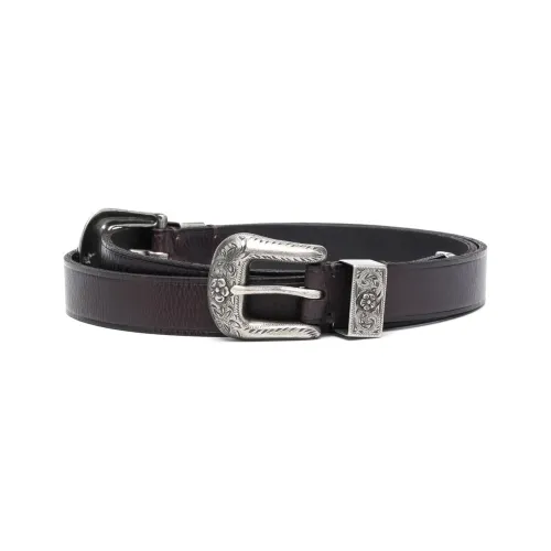 Polo Ralph Lauren Logo Decoration Pin Buckle Leather Belts Women's Black Width: 2cm
