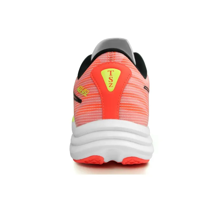 TANSHEZHE Shock Absorbers Slip Resistant, Abrasion Resistant, Breathable Low Top Running Shoes Unisex White Red-3