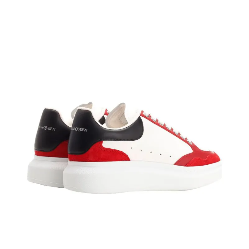 Alexander McQueen Cushioning Anti-Slip And Wear-Resistant Low-Top Casual Shoes Men's White Red-3