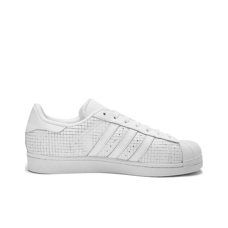 Adidas Superstar 'Scored Leather Triple White'-1