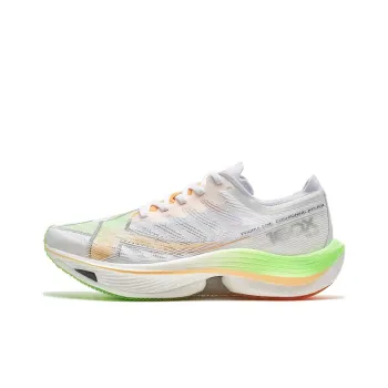 XTEP Racing 160X 5.0 Cushioning Wear Resistant Low Top Running Shoes Women's White Orange