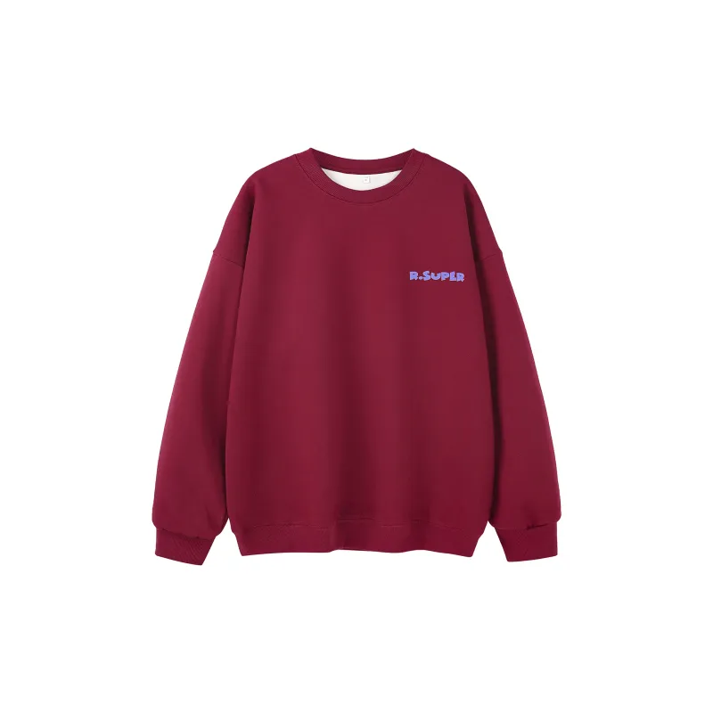 R.super X Monster Letter Co branded Series Sweatshirts Unisex-1