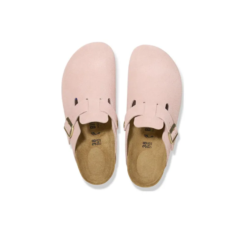 Birkenstock Women's Boston Suede Leather 'Light Rose'-1