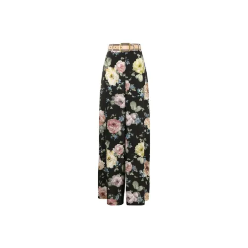 Zimmermann Luminosity Floral-print Silk Trousers