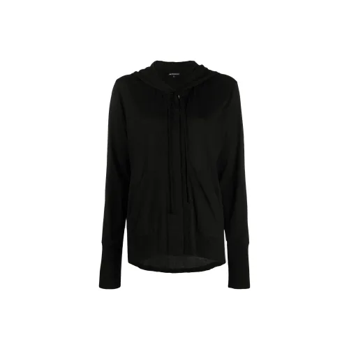 Ann Demeulemeester Draped Fine Knit Hoodie