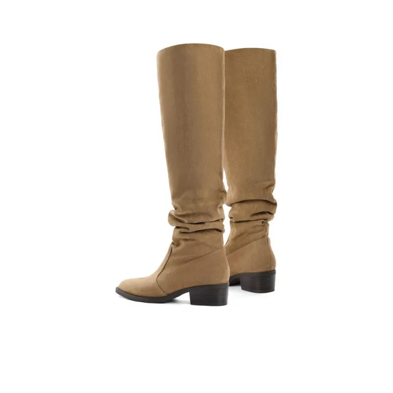 BELLE Knee high Boots Women's Sandstone Brown/Denim Blue-2