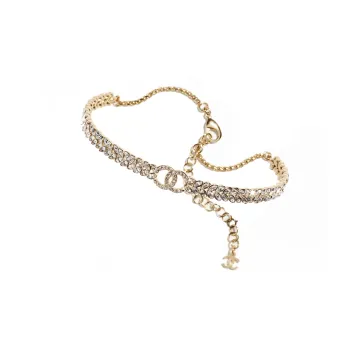 CHANEL Rhinestone Necklaces Women's