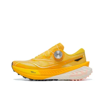 LiNing Dilu Cushioned Slip Resistant Low Top Trail Running Shoes Women's Chrome Gold