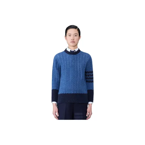 THOM BROWNE FW23 Early Autumn Collection Knitwear Women's Dark Blue