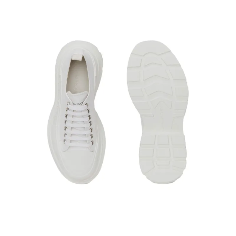 Alexander McQueen Tread Slick Low Lace Up 'White'-4