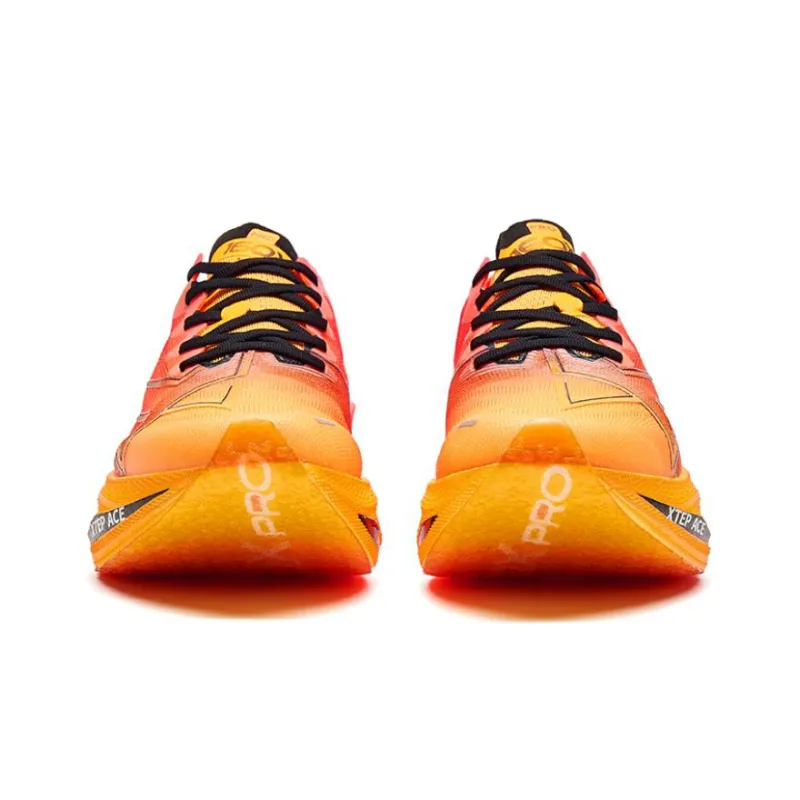 XTEP 160X 5.0 PRO Cushioning Wear Resistant Low Top Running Shoes Women's Orange Red-3
