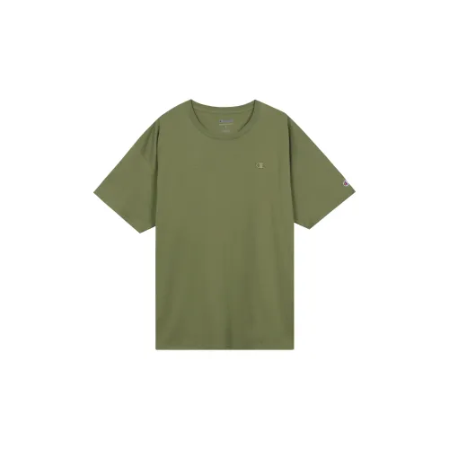 Champion T-Shirts Unisex Army Green