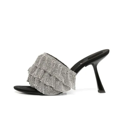 alexander wang Nala 105mm Ruffle-crystal Mules