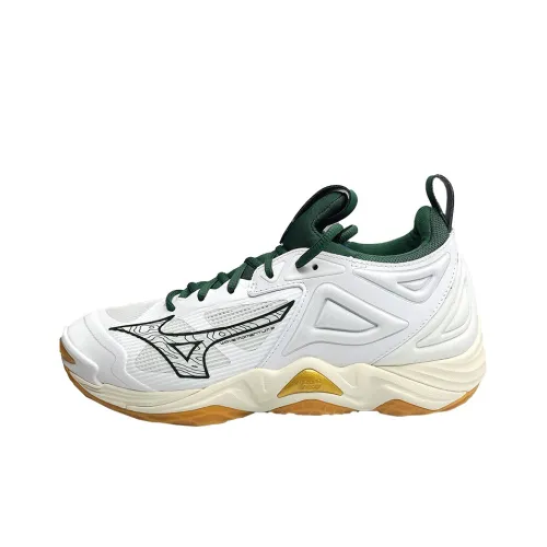 Mizuno Wave Momentum 3 'White Green Gold'