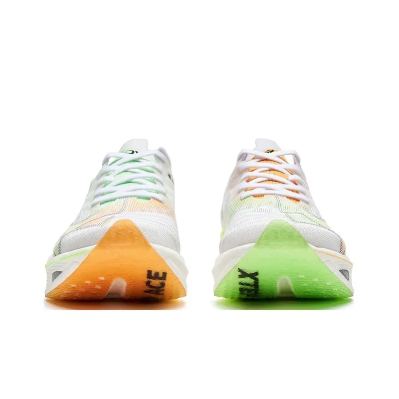 XTEP Racing 160X 5.0 Cushioning Wear-Resistant Low-Top Running Shoes Women's White Orange-3