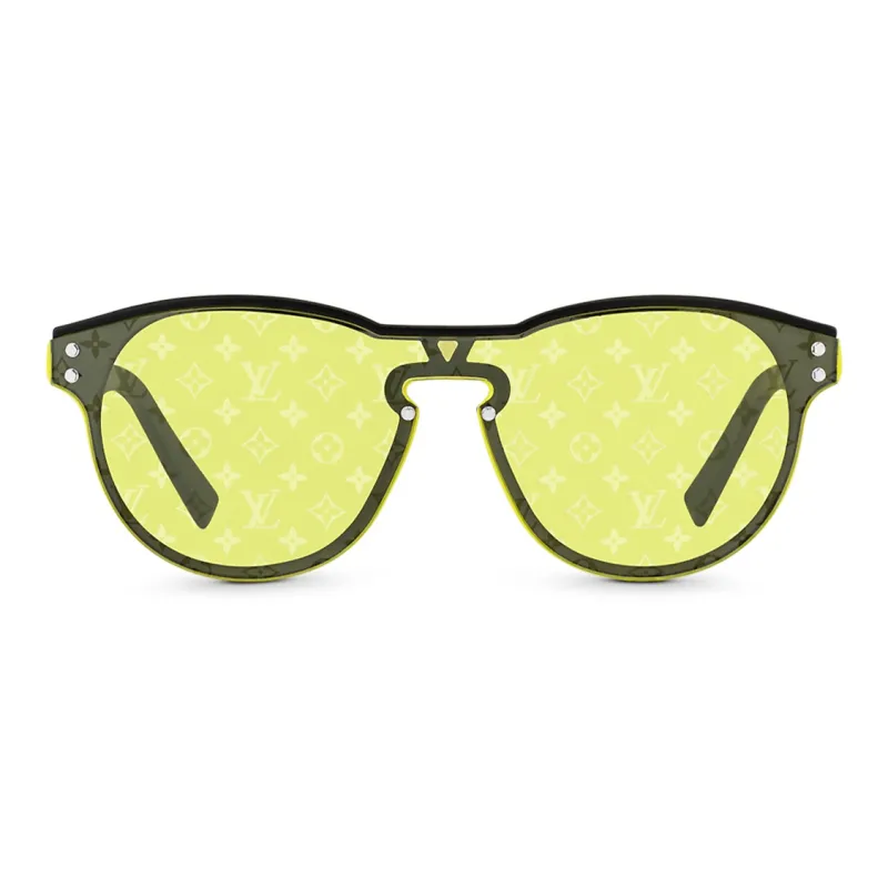 LOUIS VUITTON Irregular Shape Sunglasses Men's Black-0