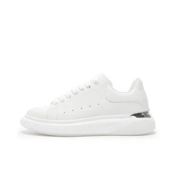 CERRUTI 1881 Small White Shoes Anti-Slip Wear-Resistant Low-Top Skateboard Shoes Women's White
